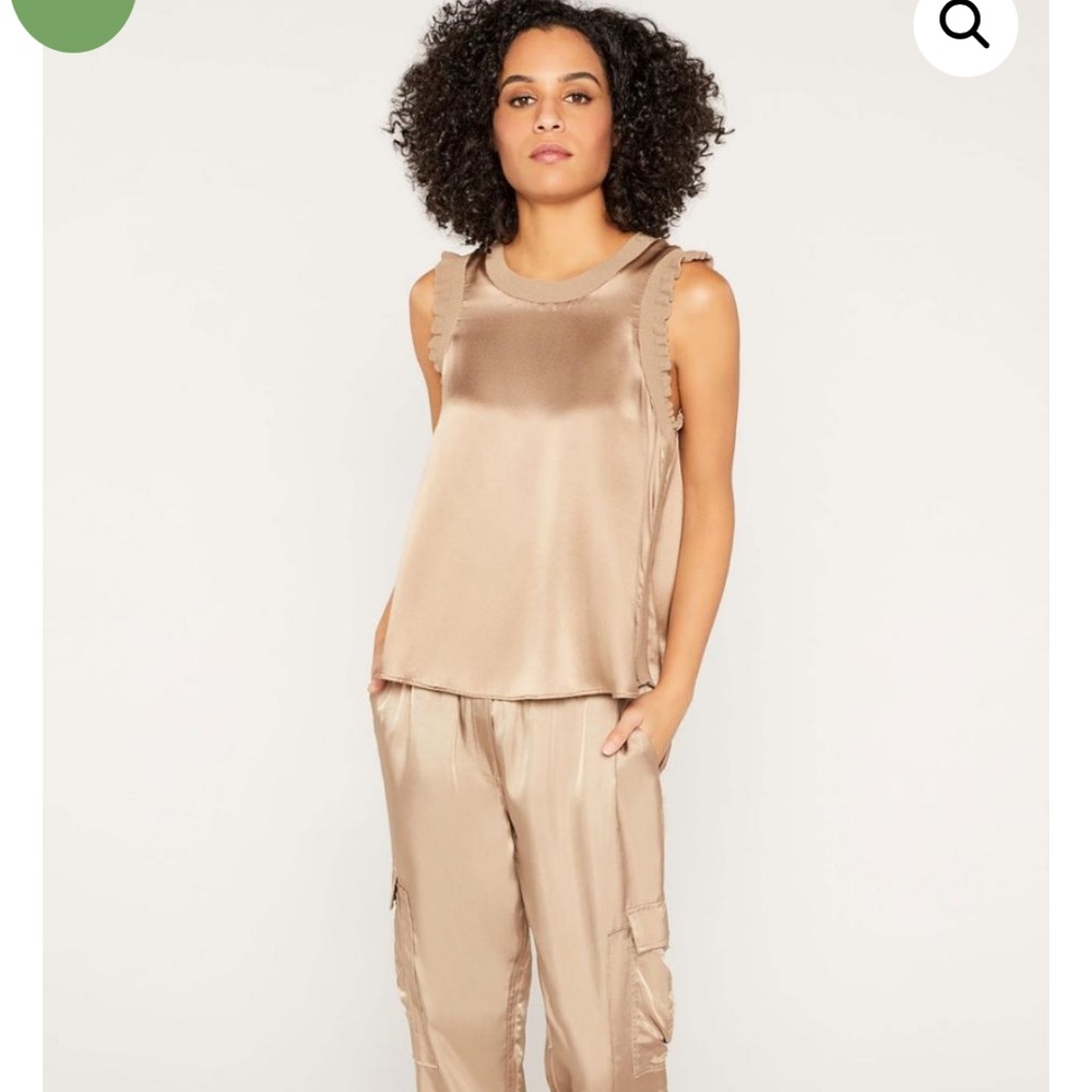 NWT Cinq a Sept Lenore Satin Top